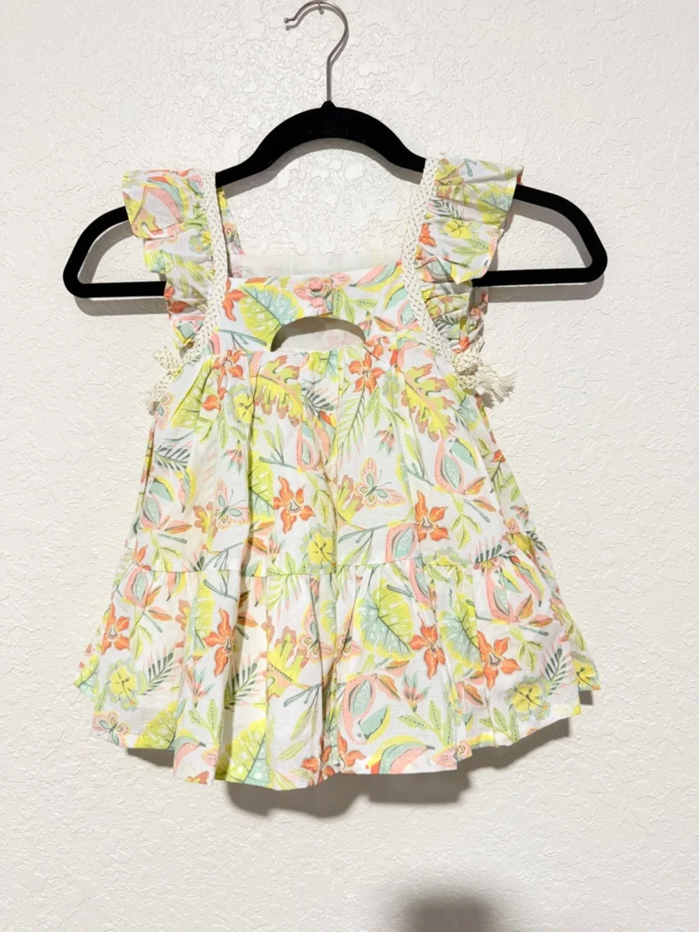 CUTE Floral babydoll dress with ruffles 24 month NWT
